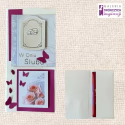 Opakowanie na czekoladę „W Dniu Ślubu” - 8,5 na 17 cm